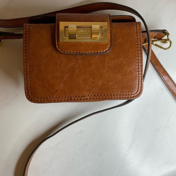 VIKTOR ALFARO Brown Leather Crossbody Purse - Picture 9 of 12